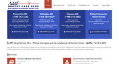 Desktop Screenshot of amcurgentcare.com