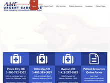 Tablet Screenshot of amcurgentcare.com